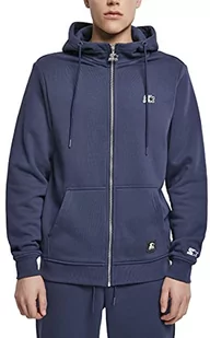 Starter Black Label Męska bluza z kapturem Essential Zip Hoody z kapturem, ciemnoniebieska, XL - Bluzy męskie - miniaturka - grafika 1