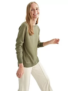 Swetry damskie - DeFacto Sweter normalny krój dla kobiet - sweter z golfem dla topów damski (LT.Khaki, XL), Lt.khaki, XL - grafika 1