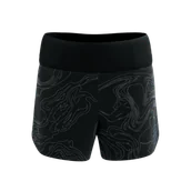 Spodnie sportowe damskie - COMPRESSPORT Spodenki biegowe damskie PERFORMANCE SHORT AURORA black/aurora - miniaturka - grafika 1