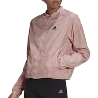 Kurtki i kamizelki sportowe damskie - Kurtka adidas Run Fast Radically Reflective Windbreaker HC1660 - różowa - Adidas - miniaturka - grafika 1