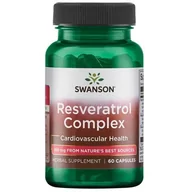 Suplementy diety - Swanson Resweratrol complex 180mg 60kaps - miniaturka - grafika 1