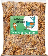 Karma dla gryzoni - Mersjo Suszone larwy mącznika, karma dla koi, gryzoni, jeży, ptaków, gadów, ryb, Mersjo 6,5l 1kg - miniaturka - grafika 1
