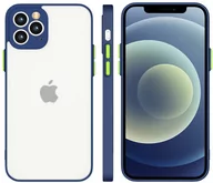 Etui i futerały do telefonów - Hurtel Milky Case silikonowe elastyczne półprzezroczyste etui do iPhone 11 Pro Max granatowy - miniaturka - grafika 1