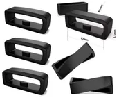 Akcesoria do smartwatchy - Zapasowa Zastępcza Silikonowa Szlufka Do Paska 26mm Garmin Fenix 3/5X/3Hr/5X Plus/6X/6X Pro/7X Czarna - miniaturka - grafika 1