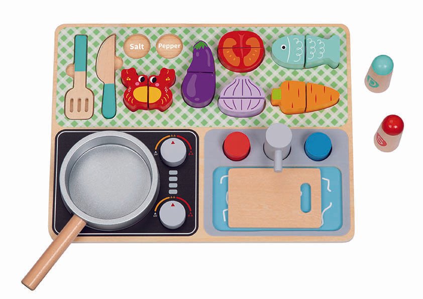 Drewniany zestaw kuchenny – Mały Szef Kuchni