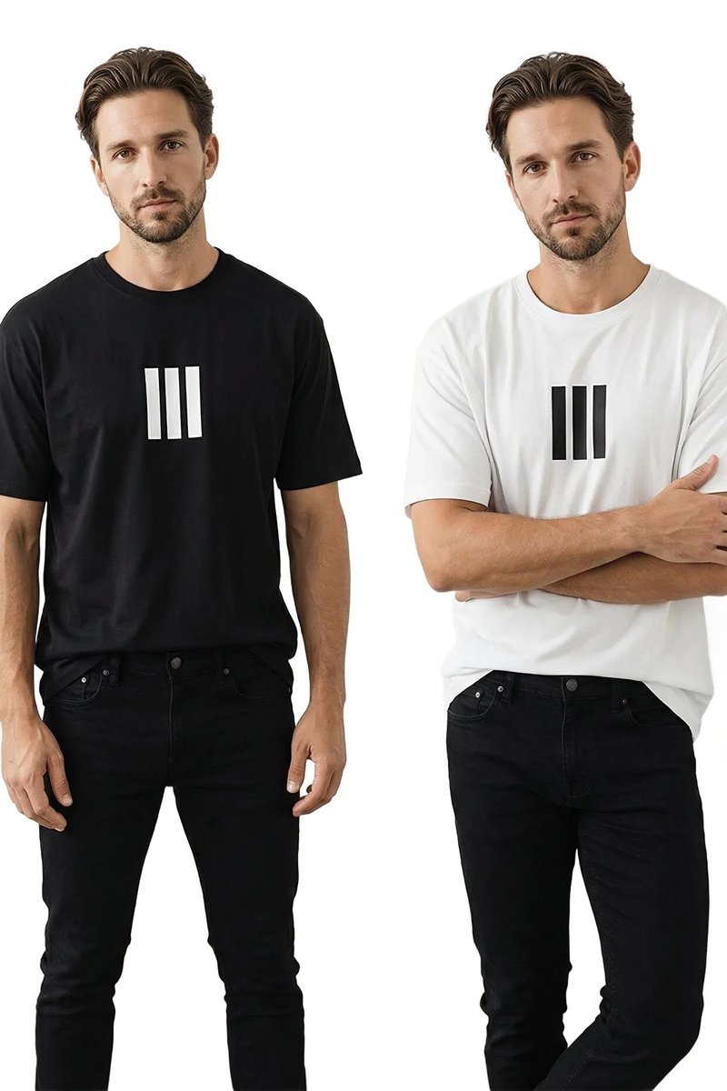 TRENDYOL MAN MĘSKI T-SHIRT Z OKRĄGŁYM DEKOLTEM I NADRUKIEM Z PRZODU XL 5DA
