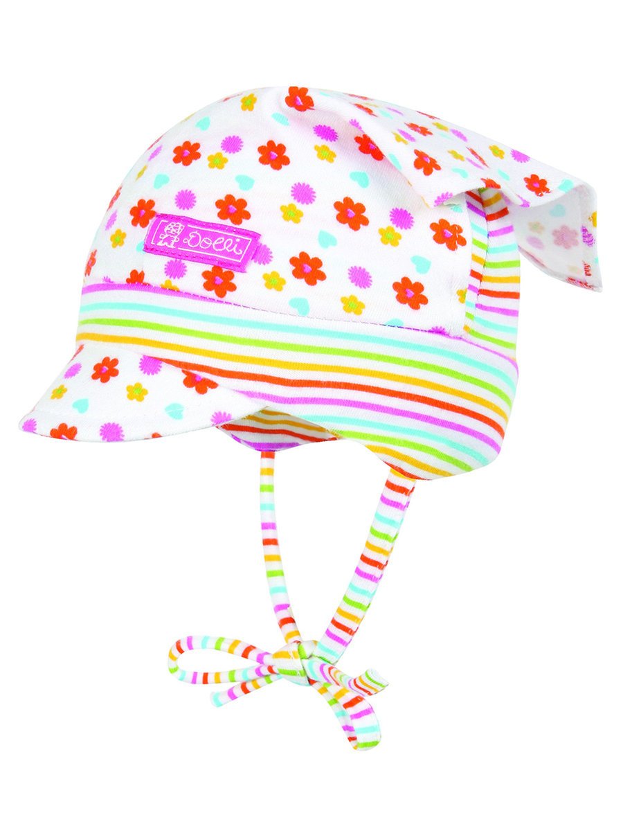 Czapka dzianinowa z chustką wiązana różowa Doll r.39