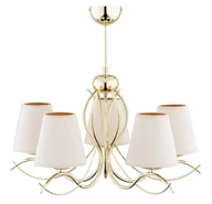 Lampy sufitowe - Alfa Helium żyrandol 5-punktowy złoty 28655 - miniaturka - grafika 1