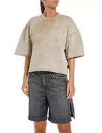 Bluzy damskie - Replay Bluza damska, 616 Light Brown, L - miniaturka - grafika 1