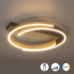 FISCHER & HONSEL Lampa sufitowa Circly LED, metal, pilot, CCT, ściemniana - Lampy sufitowe - miniaturka - grafika 1