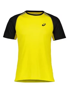 asics Koszulka sportowa w kolorze żółto-czarnym - Koszulki sportowe męskie - miniaturka - grafika 1