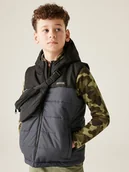 Kurtki i płaszcze dla chłopców - Regatta Kamizelka pikowana "Lofthouse" w kolorze czarno-szarym - miniaturka - grafika 1