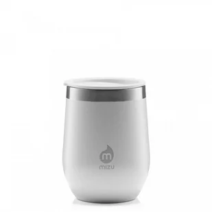 Kubek kieliszek termiczny do wina z pokrywką Mizu Wine Tumbler 330ml white - Kubki termiczne - miniaturka - grafika 1
