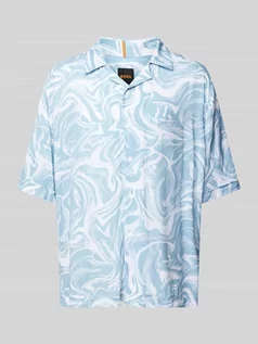 Koszule męskie - Koszula casualowa o kroju relaxed fit z wiskozy model ‘Lapis’ - grafika 1
