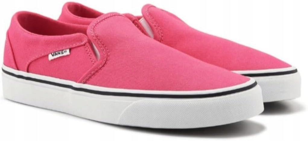 VANS ASHER TRAMPKI DAMSKIE RÓŻOWE WSUWANE NISKIE 37 JLO
