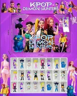 Ozdoby bożonarodzeniowe - KALENDARZ ADWENTOWY K-POP Demon Hunters FIGURKI BRELOKI 24szt - miniaturka - grafika 1