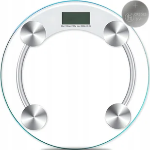 Cyfrowa Elektroniczna Szklana Waga Łazienkowa 2003A 180KG - Wagi łazienkowe - miniaturka - grafika 1