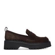 Półbuty damskie - Loafersy Badura EO-ARYA-LT017-1 Brązowy - miniaturka - grafika 1