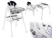 Krzesełka do karmienia - Krzesełko do karmienia stoliczek 3w1 gwiazdy #E1 - miniaturka - grafika 1