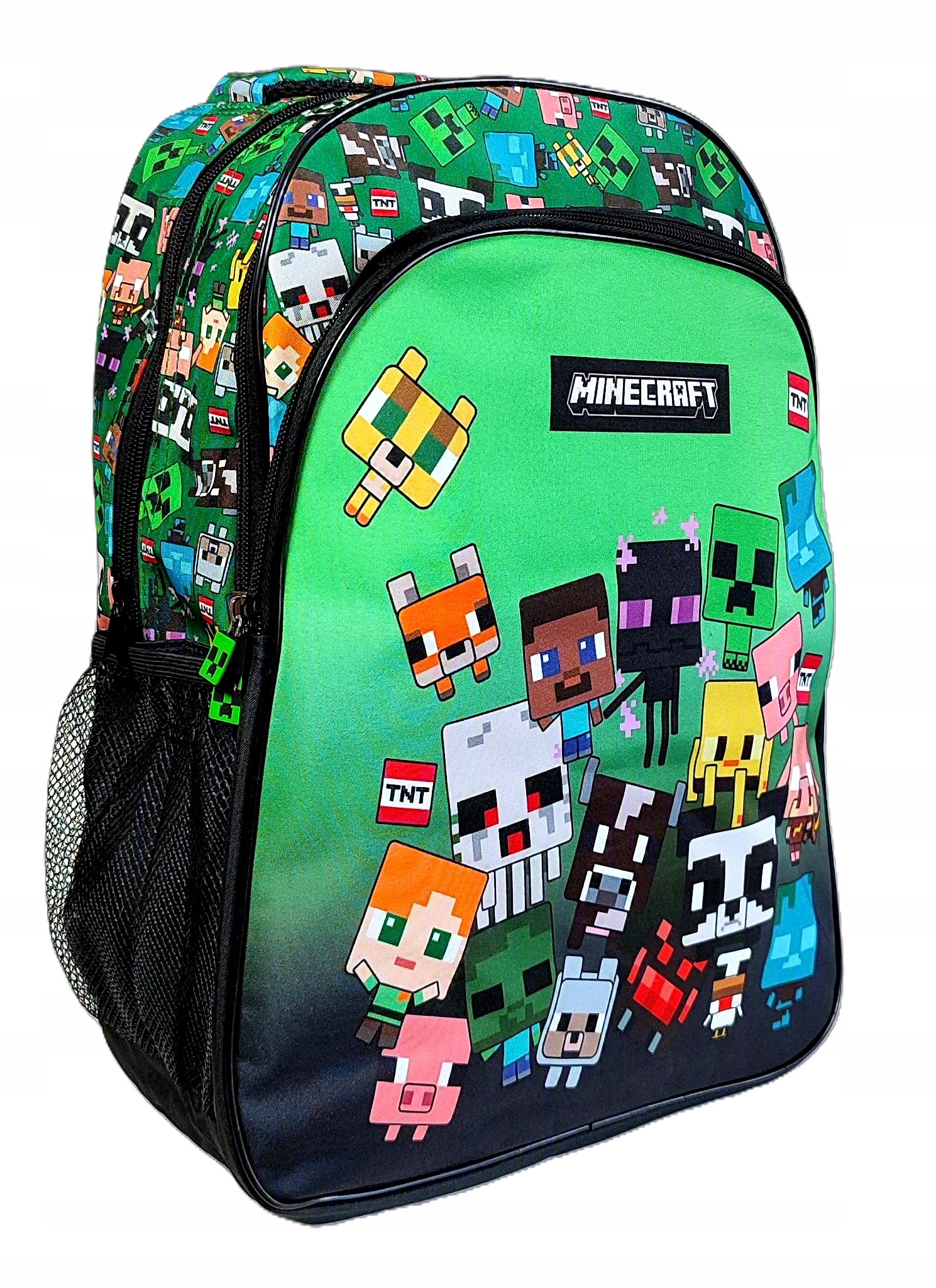 Dwukomorowy plecak szkolny Minecraft Characters 42 x 31 x 16 cm