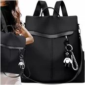 Plecaki - Plecak damski miejski plecaczek sportowy pojemny - miniaturka - grafika 1