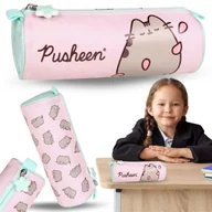 Piórniki - Pusheen Różowy piórnik szkolny dla dziewczynki, TUBA, saszetka na przybory szkolne 22x8x8cm - miniaturka - grafika 1