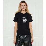 Koszulki i topy damskie - Karl Lagerfeld T-shirt IKON SKETCH CHOUPETTE Regular Fit - miniaturka - grafika 1
