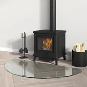 Akcesoria kominkowe - Panel kominkowy, szklany, półokrągły, 1000x500 mm - miniaturka - grafika 1