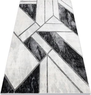 Dywan EMERALD ekskluzywny 81953 glamour, stylowy marmur, geometryczny czarny / srebrny szary 160x220 cm - Dywany Dywan EMERALD ekskluzywny 81953 glamour, stylowy marmur, geometryczny czarny / srebrny szary 160x220 cm - Dywany - miniaturka - grafika 1