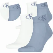 Skarpetki męskie - Calvin Klein Skarpetki 2 Pary 39-42 Skarpetki Ck Niebieska Biała Męskie - miniaturka - grafika 1