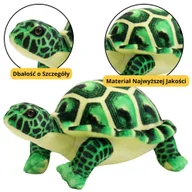 Maskotki i pluszaki - Maskotka Pluszowa Żółw Przytulanka Pluszak Zielony 25cm LEAN Toys - miniaturka - grafika 1