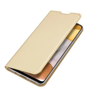Dux Ducis Skin Pro kabura etui pokrowiec z klapką Samsung Galaxy A42 5G złoty - Etui i futerały do telefonów - miniaturka - grafika 4