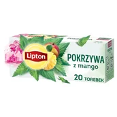 Herbata - Lipton Herbatka ziołowa aromatyzowana pokrzywa z mango 26 g (20 torebek) - miniaturka - grafika 1
