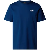 Koszulki sportowe męskie - Koszulka męska The North Face M S/S Redbox Tee Rozmiar: XL / Kolor: niebieski/biały - miniaturka - grafika 1