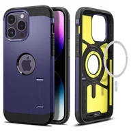 Etui i futerały do telefonów - Spigen Etui Tough Armor Mag do Apple iPhone 14 Pro Fioletowy - miniaturka - grafika 1