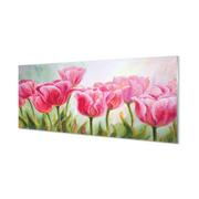 Obrazy i zdjęcia na płótnie - Kuchenny panel ochronny Tulipany obraz 125x50 cm - miniaturka - grafika 1