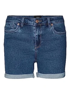 Vero Moda Damskie szorty Vmluna Mr Fold Mix Ga Noos, Średni niebieski (średni niebieski denim), XS - Spodenki damskie - miniaturka - grafika 1