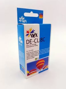 Wox Tusz Cyan Canon CLI 8C z chipem zamiennik CLI8C t C8CN - Tusze zamienniki - miniaturka - grafika 1
