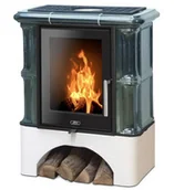 Piece wolnostojące - ABX Piecyk kaflowy Bavaria Exclusive cokół biały - Zielony - miniaturka - grafika 1