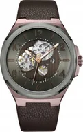 Zegarki męskie - Zegarek męski KENNETH COLE KCWGE2233103 brązowy klasyczny skeleton - miniaturka - grafika 1