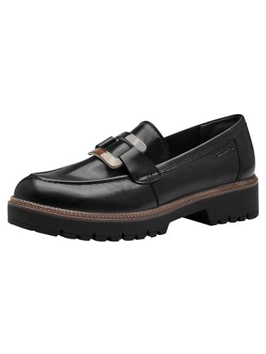 Tamaris Damskie kapcie 1-24722-43, czarna skóra, 39 eu