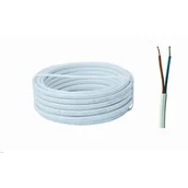 Przewody elektryczne - Przewód OMYp 2 x 1 300 V, 15 m biały AKS Zielonka - miniaturka - grafika 1