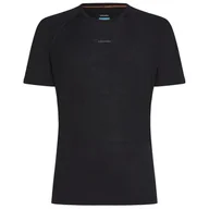 Koszulki sportowe męskie - Męska koszulka Icebreaker M Mer 125 ZoneKnit SS Crewe Rozmiar: XL / Kolor: czarny - miniaturka - grafika 1