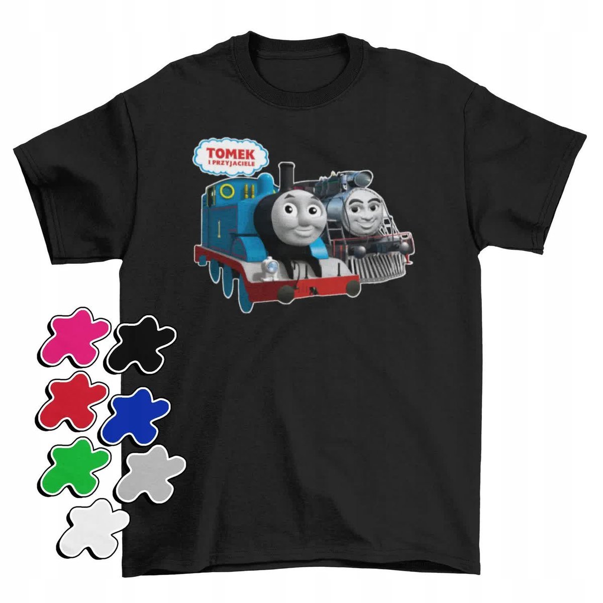 Koszulka T-Shirt Dziecięca Z Nadrukiem Tomek I Przyjaciele -M 134-140