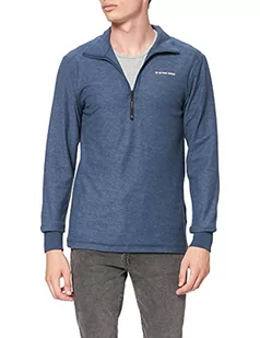 G-STAR RAW Koszulka męska Lightweight Astro Half Zip Sweater, Wielokolorowy (Luna Blue Htr D20383-c887-c691), XS - Koszulki męskie - miniaturka - grafika 1