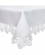 Obrusy i serwetki - Lozkoholicy.pl Obrus 100x300 Plamoodporny z Gipiurą Koronką Biały 1224795 - miniaturka - grafika 1