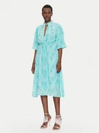 Sukienki - Fracomina Sukienka codzienna FS25SD2009W422J3 Błękitny Regular Fit - miniaturka - grafika 1