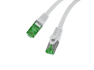 PATCHCORD KAT.7 S/FTP LSZH CU 1M SZARY FLUKE PASSED LANBERG - Kable miedziane - miniaturka - grafika 1