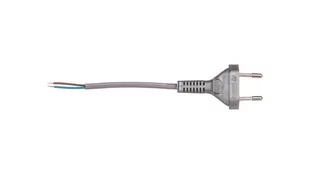 zamel Przewód przyłączeniowy bez wyłącznika 190cm srebrny SP-190/2X0,5/-SRB YNS10000439 PRW10000271 - Listwy zasilające - miniaturka - grafika 1