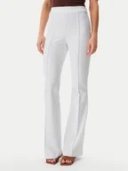 Spodnie damskie - Guess Spodnie materiałowe W4YB01KCBO2 Biały Slim Fit - miniaturka - grafika 1